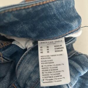 size double zero straight leg, American Eagle jeans